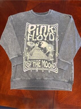 Pink Floyd Vintage-Style Gray Graphic Crewneck Sweatshirt
